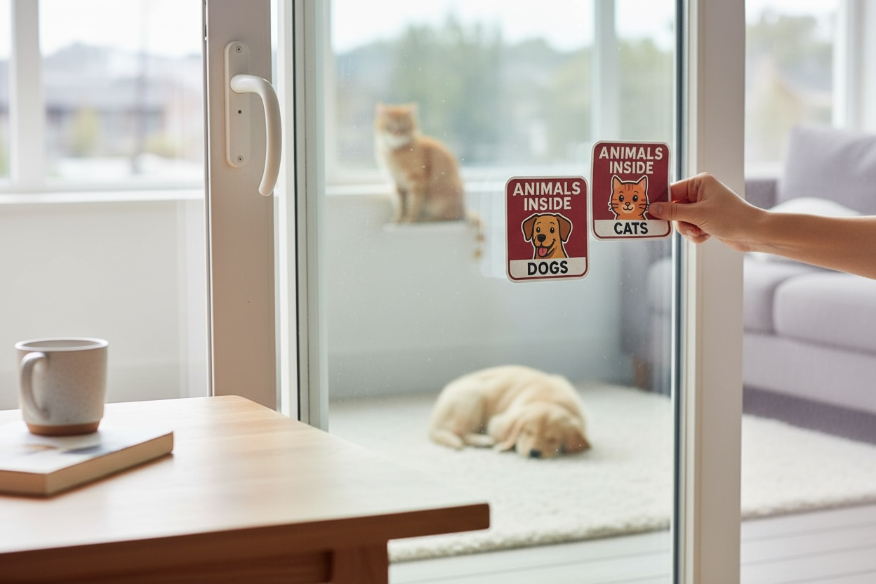 Sticker “Animals Inside” – Avvisa i soccorritori e proteggi i tuoi animali