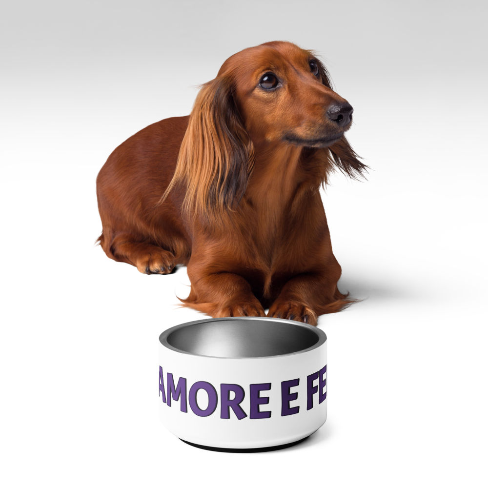 Ciotola per animali - Cibo, Amore e Felicità