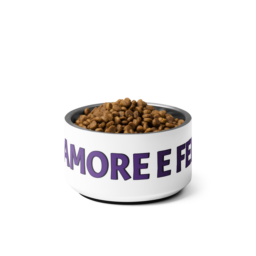 Ciotola per animali - Cibo, Amore e Felicità