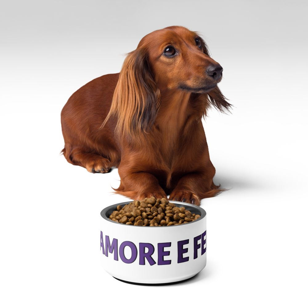 Ciotola per animali - Cibo, Amore e Felicità