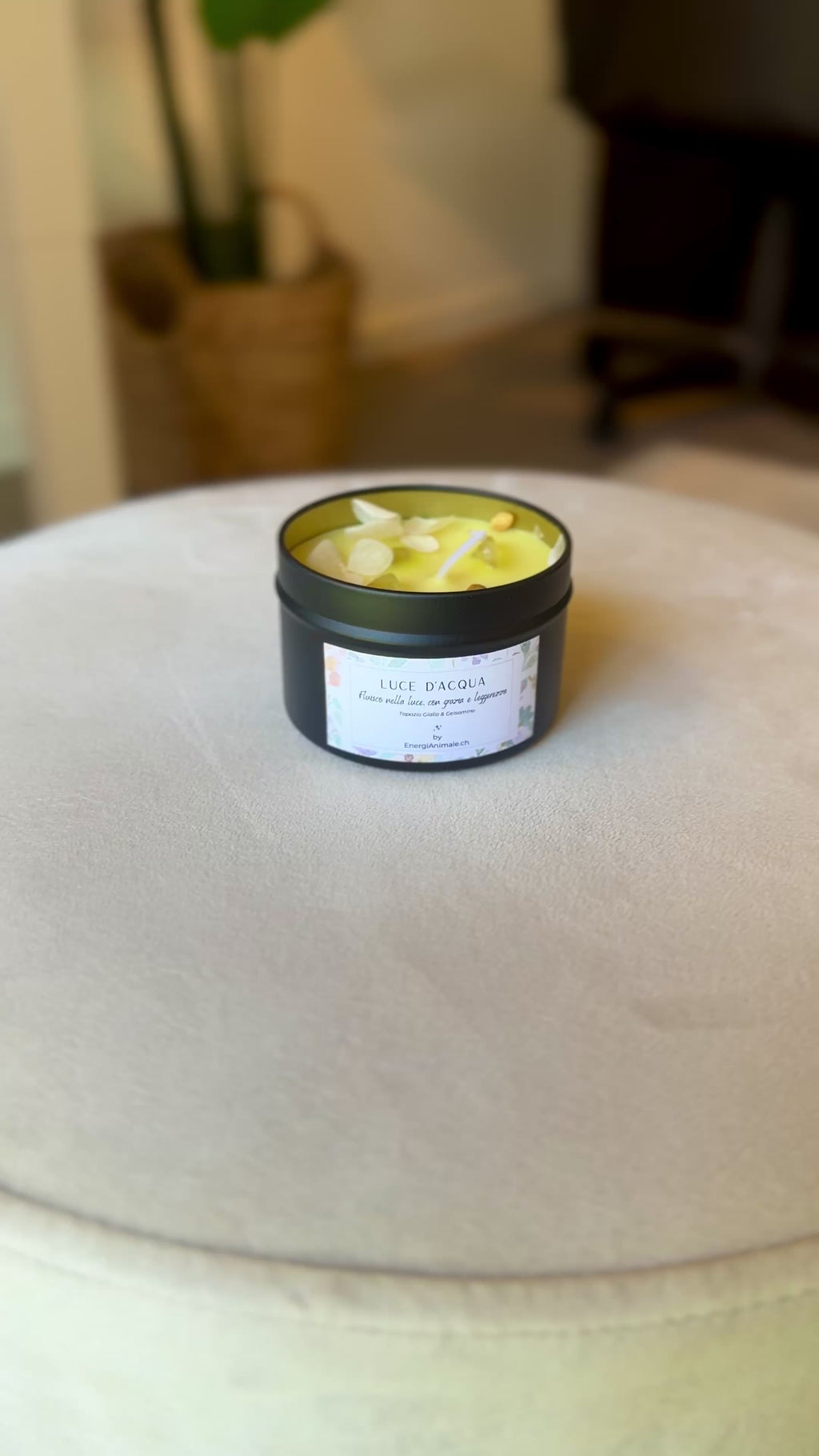 Candele Energetiche con Cristalli & Profumi Naturali