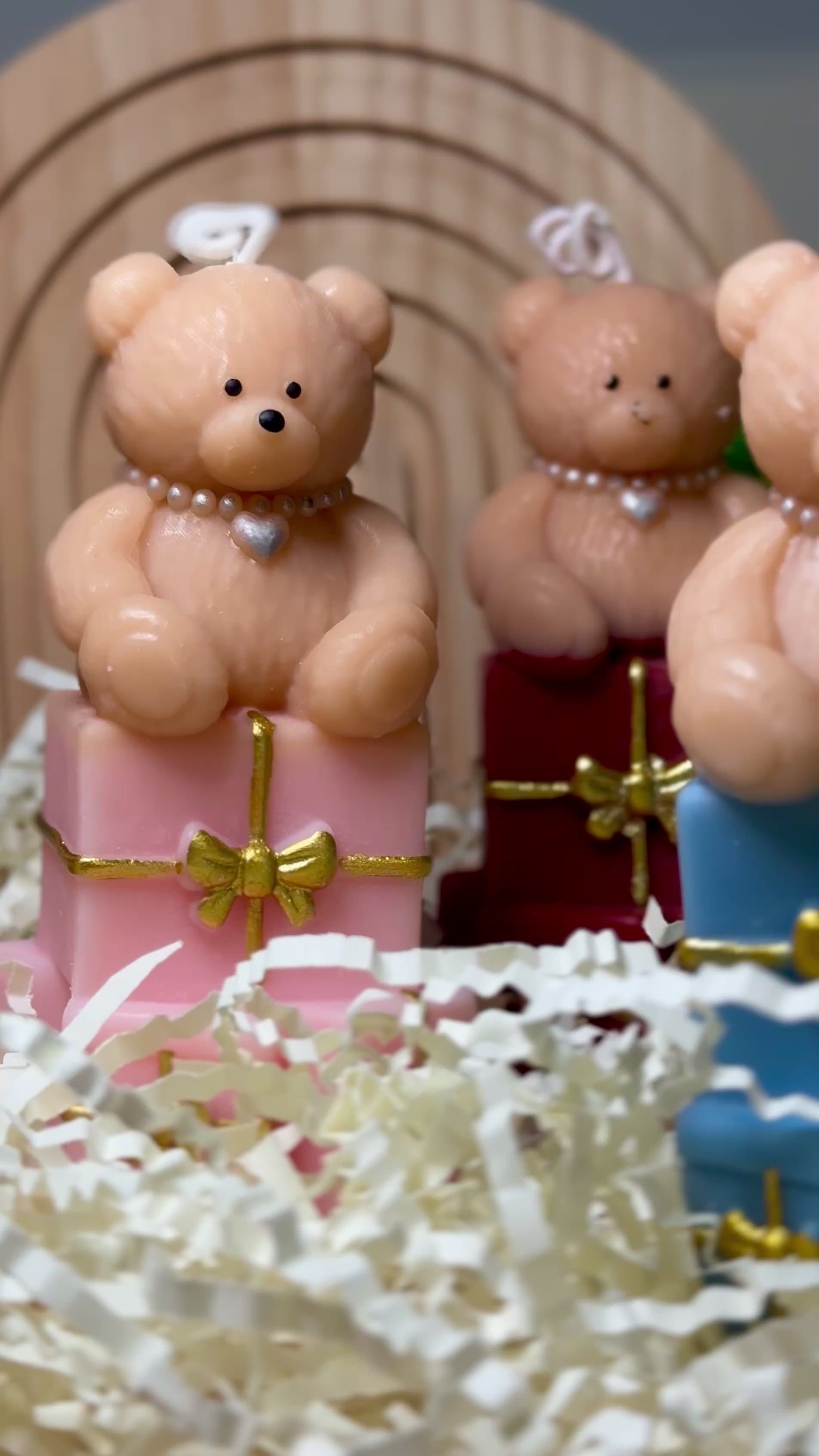 Candela Orsetto Regalo – Blue, Verde, Rosso e Rosa