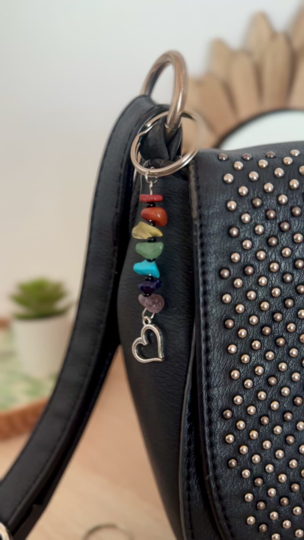 Portachiavi Chakra con Cristalli