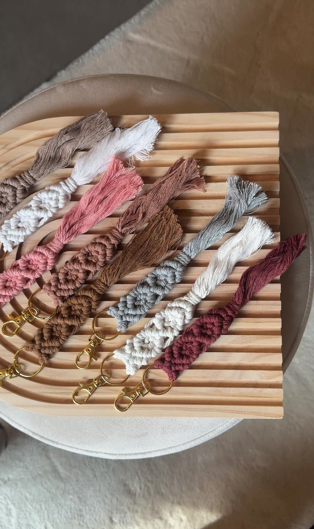 Portachiavi in Macramè Artigianali