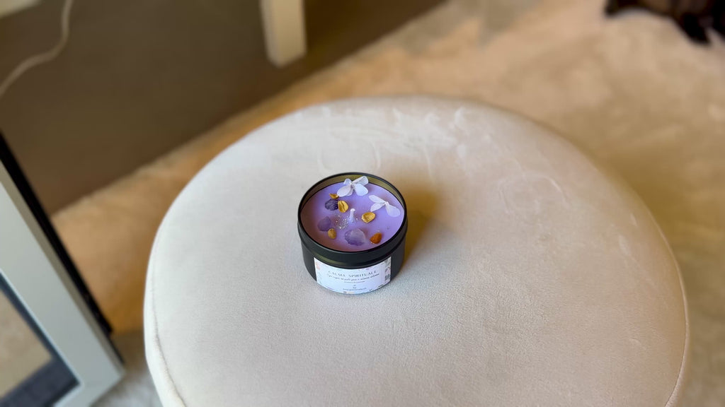 Candele Energetiche con Cristalli & Profumi Naturali