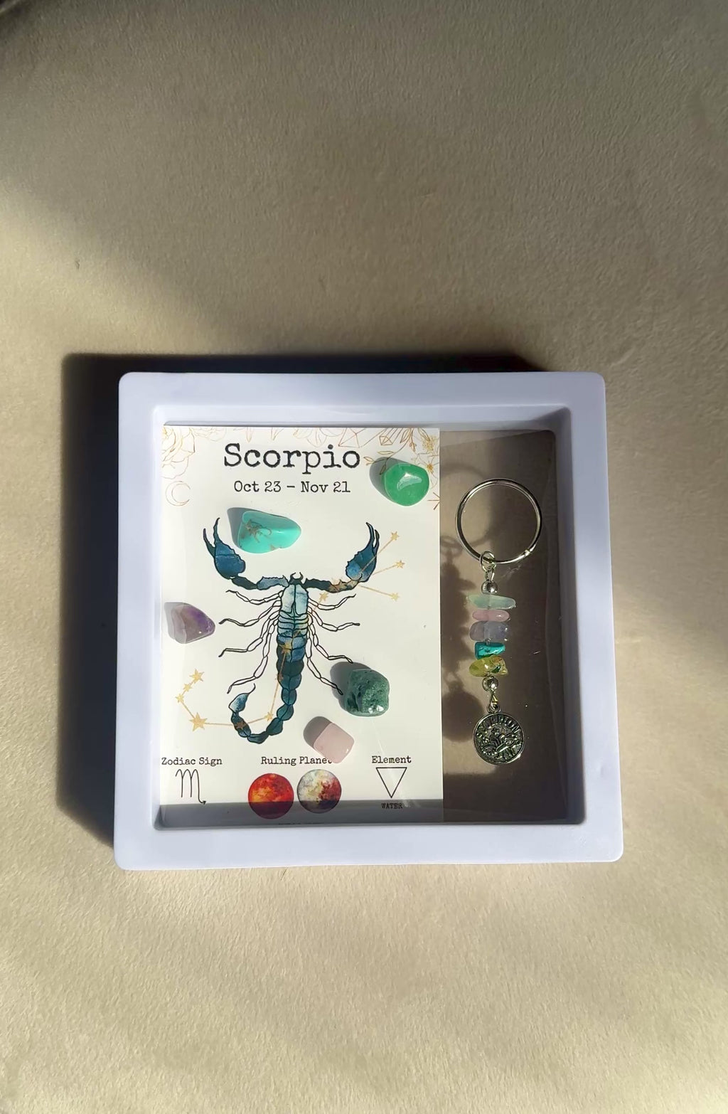 Portachiavi con Cristalli – Segni Zodiacali