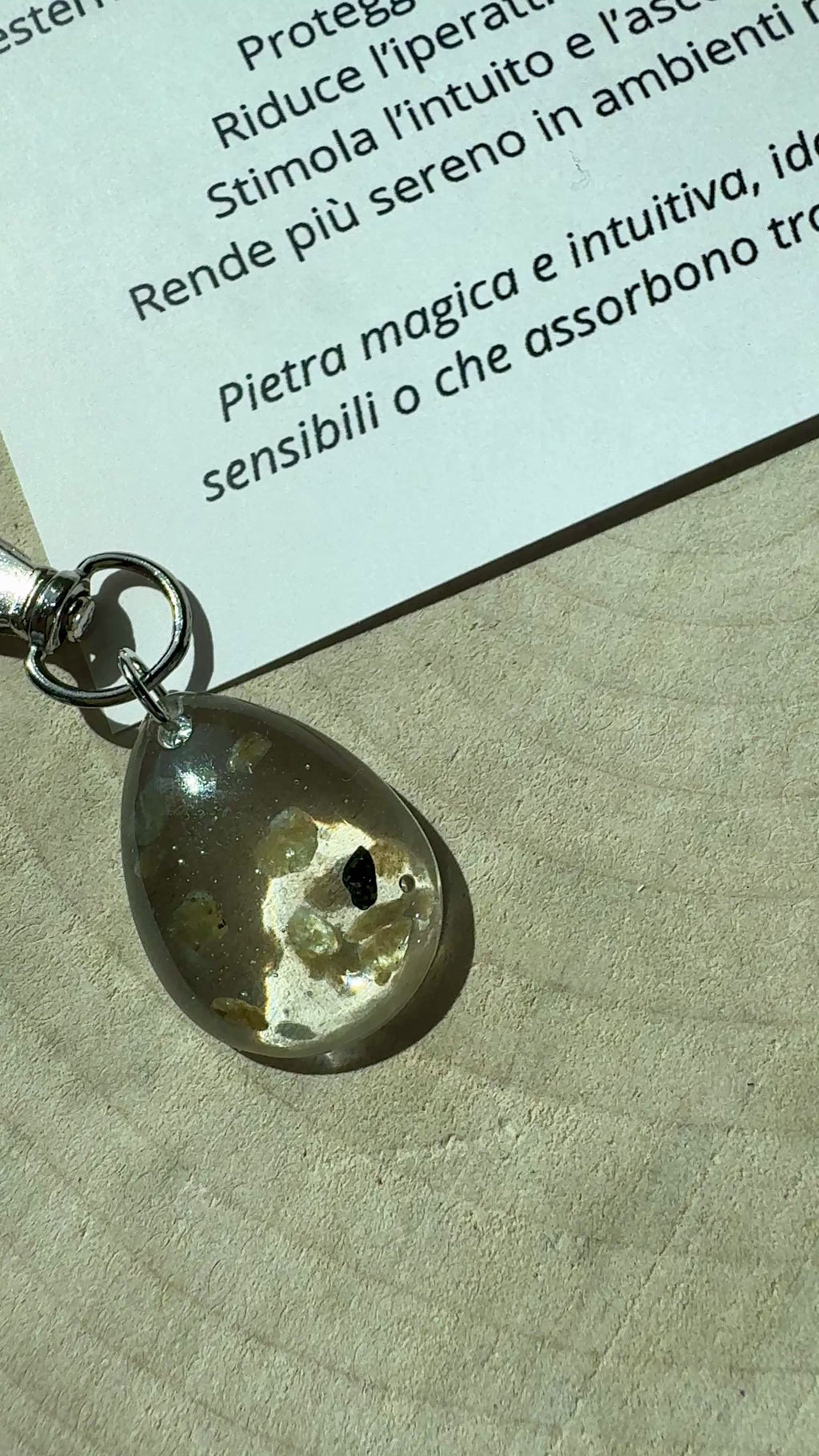 Charm Energetico per Collare – Avventurina, malachite, diaspro, ametista, labradorite