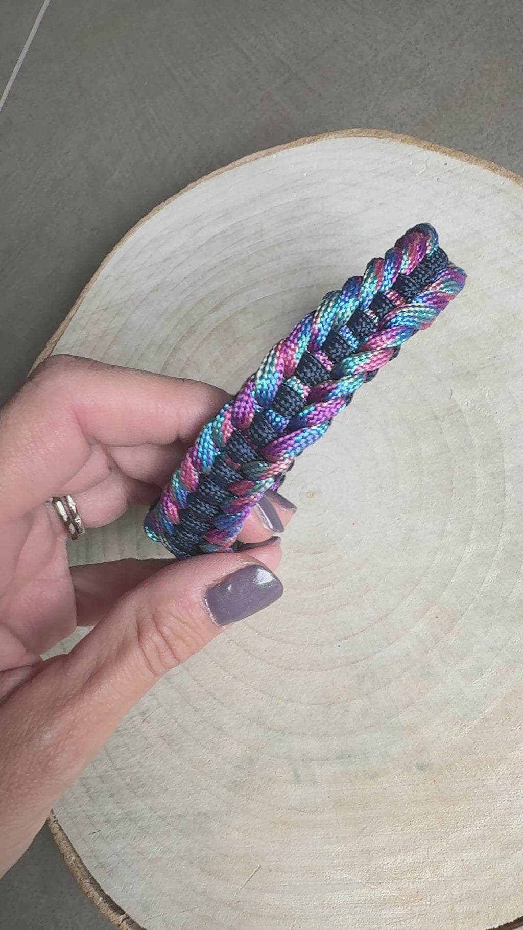 Collare in Paracord – viola (30cm)