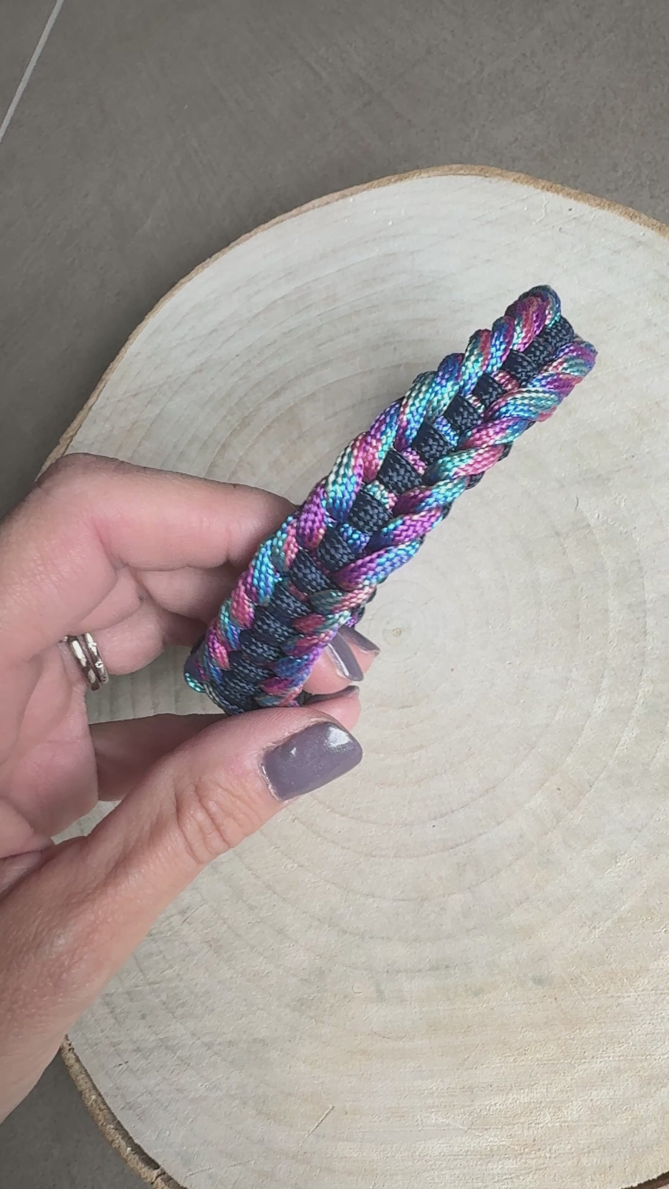Collare in Paracord – viola (30cm)