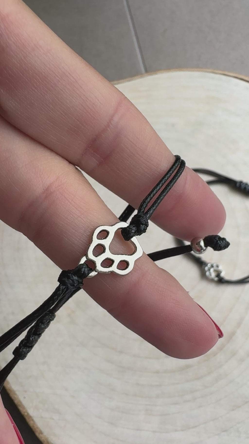 Bracciale “Zampa nel Cuore” – Regolabile