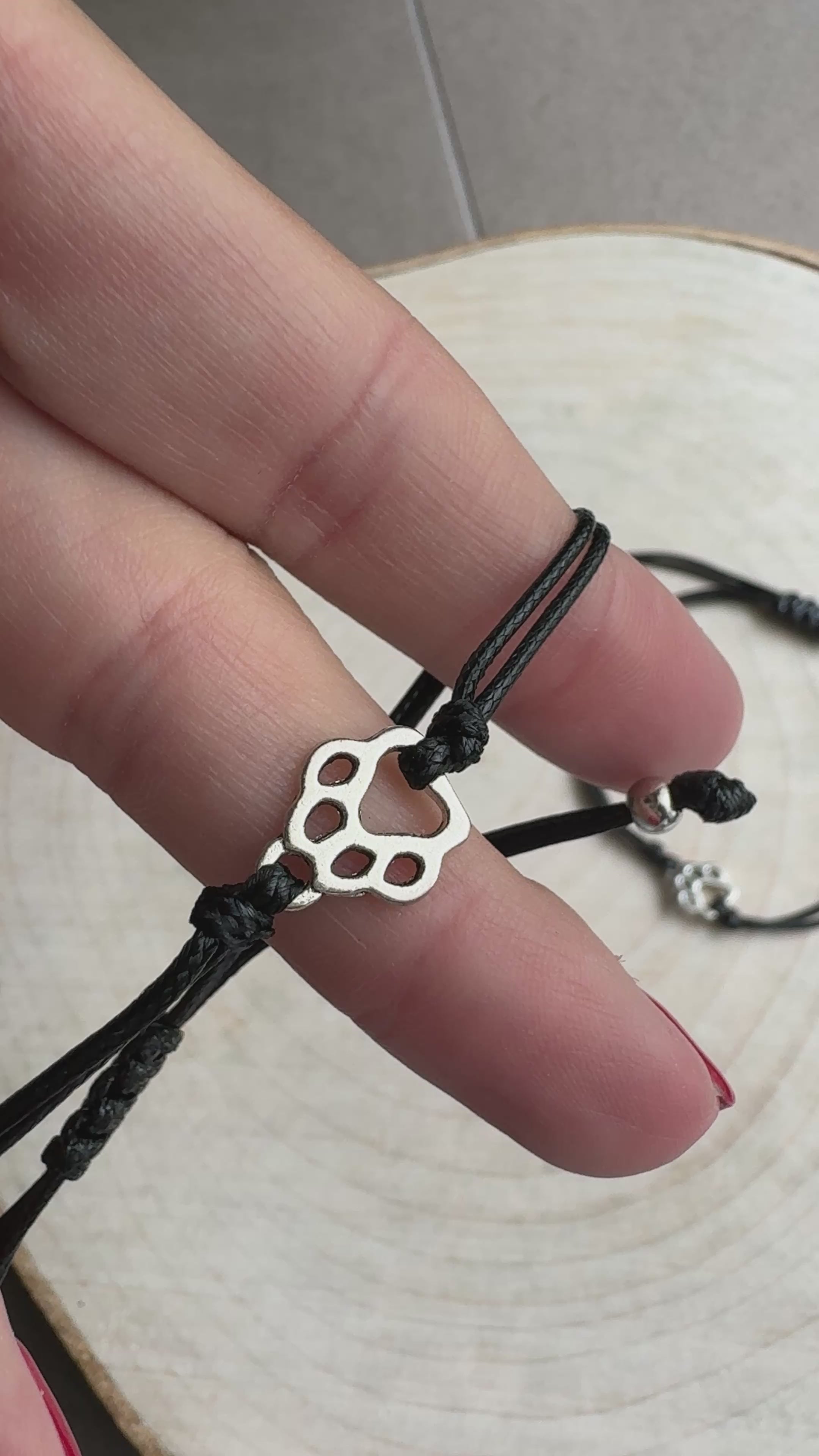Bracciale “Zampa nel Cuore” – Regolabile