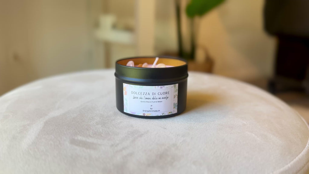 Candele Energetiche con Cristalli & Profumi Naturali