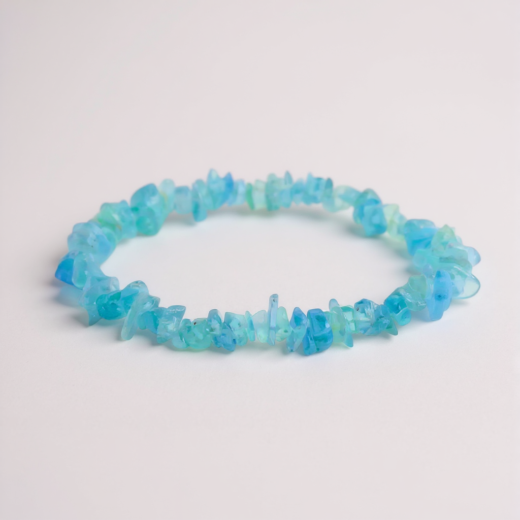Bracciale acquamarina, citrino 7 chakra