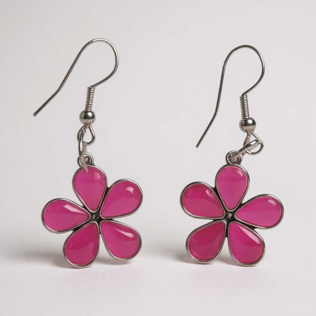 Set Orecchini Unici – Fiori, Pietre e Dettagli Romantici